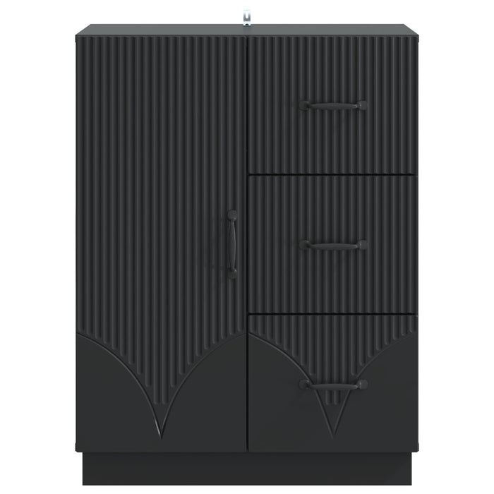 Bufet cu sertar Negru 66 x 34,5 x 87 cm Lemn prelucrat - WALTI WALTI
