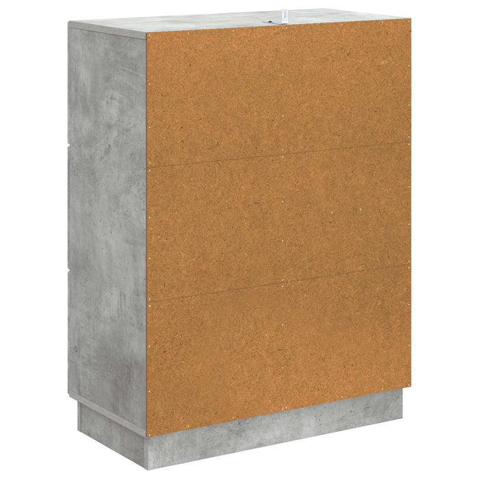 Bufet cu sertar Gri Beton 66 x 34,5 x 87 cm Lemn prelucrat - WALTI WALTI