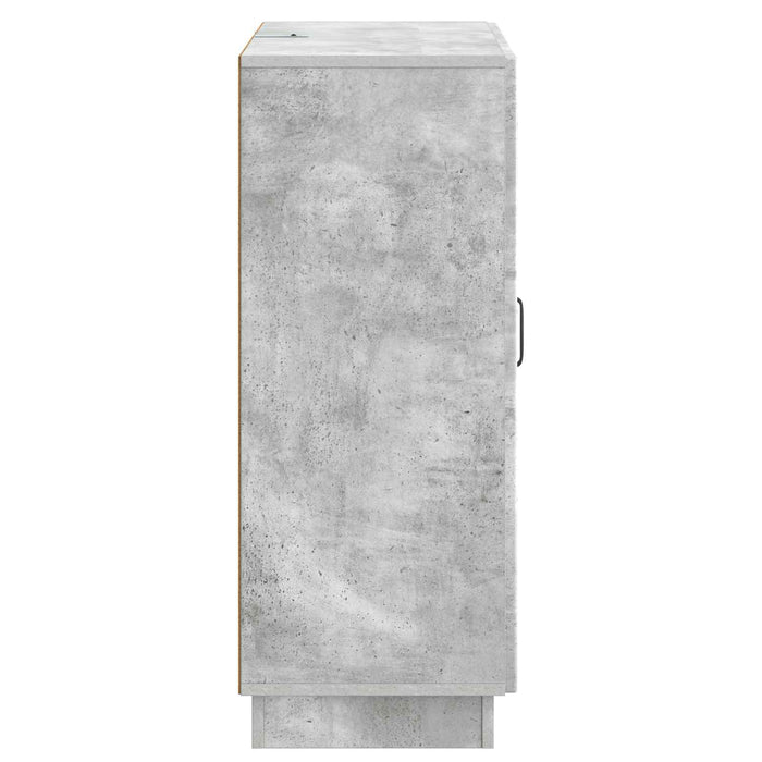 Bufet cu sertar Gri Beton 66 x 34,5 x 87 cm Lemn prelucrat - WALTI WALTI