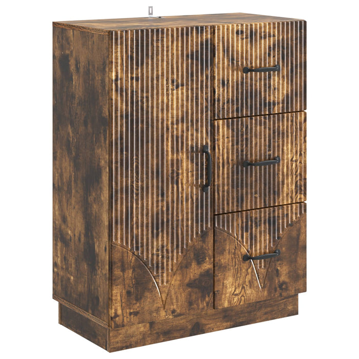 Bufet cu sertar Stejar fumuriu 66 x 34,5 x 87 cm Lemn prelucrat - WALTI WALTI