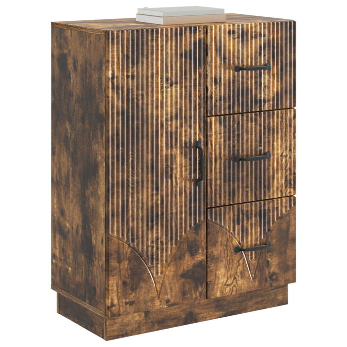 Bufet cu sertar Stejar fumuriu 66 x 34,5 x 87 cm Lemn prelucrat - WALTI WALTI