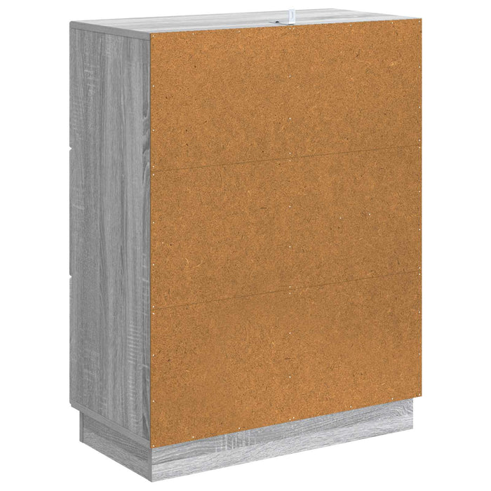 Bufet cu sertar Sonoma gri 66 x 34,5 x 87 cm Lemn prelucrat - WALTI WALTI