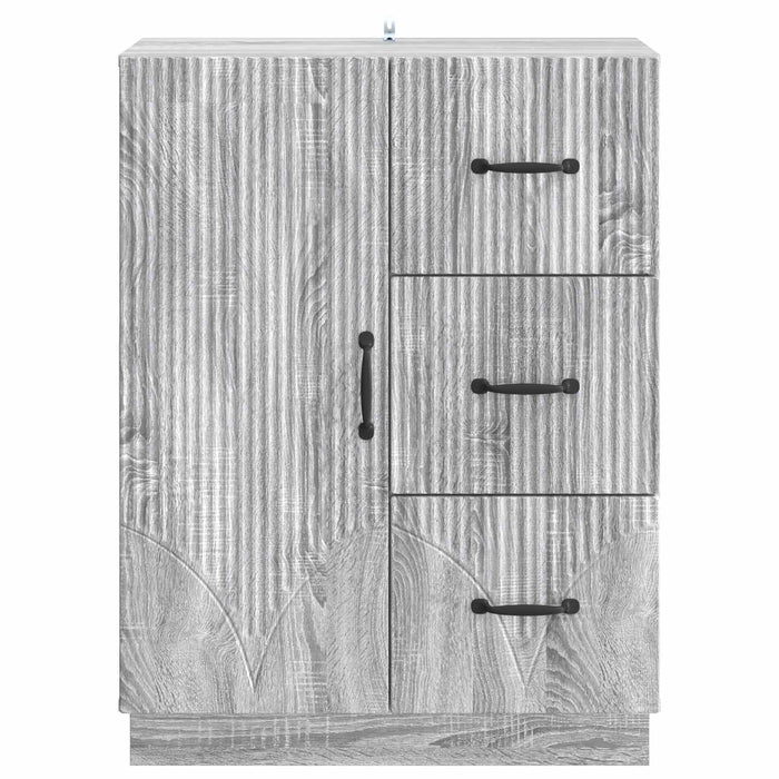 Bufet cu sertar Sonoma gri 66 x 34,5 x 87 cm Lemn prelucrat - WALTI WALTI