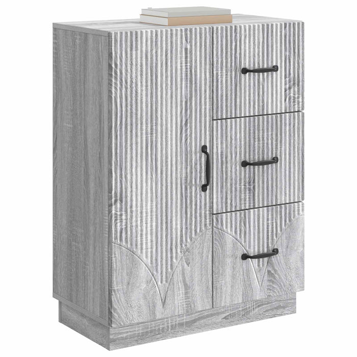 Bufet cu sertar Sonoma gri 66 x 34,5 x 87 cm Lemn prelucrat - WALTI WALTI