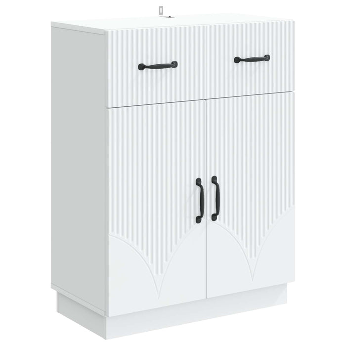 Bufet cu sertar Alb 66 x 34,5 x 87 cm Lemn prelucrat - WALTI WALTI