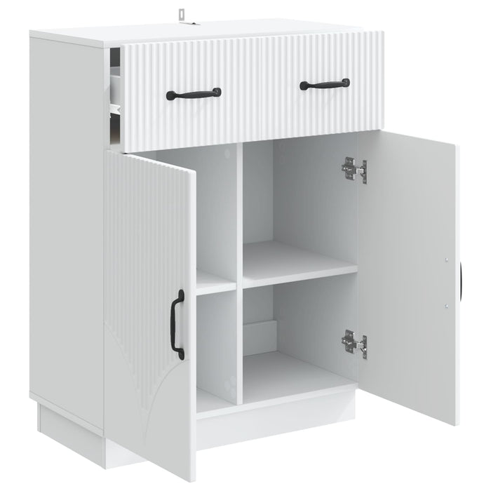 Bufet cu sertar Alb 66 x 34,5 x 87 cm Lemn prelucrat - WALTI WALTI