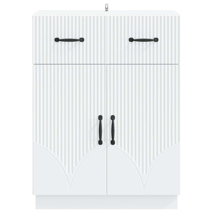 Bufet cu sertar Alb 66 x 34,5 x 87 cm Lemn prelucrat - WALTI WALTI