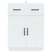 Bufet cu sertar Alb 66 x 34,5 x 87 cm Lemn prelucrat - WALTI WALTI