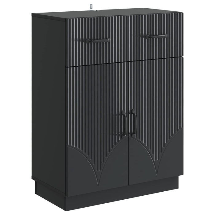 Bufet cu sertar Negru 66 x 34,5 x 87 cm Lemn prelucrat - WALTI WALTI