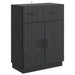Bufet cu sertar Negru 66 x 34,5 x 87 cm Lemn prelucrat - WALTI WALTI