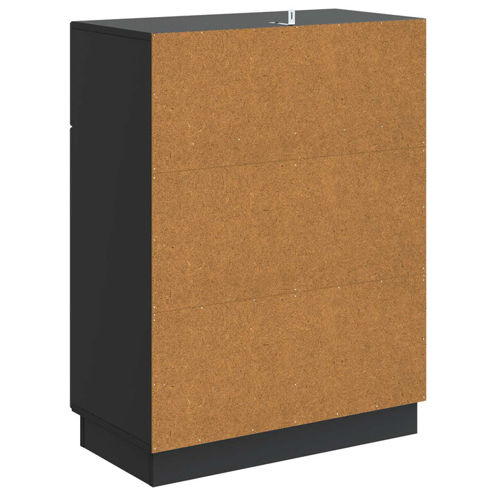 Bufet cu sertar Negru 66 x 34,5 x 87 cm Lemn prelucrat - WALTI WALTI