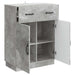 Bufet cu sertar Gri Beton 66 x 34,5 x 87 cm Lemn prelucrat - WALTI WALTI