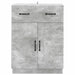 Bufet cu sertar Gri Beton 66 x 34,5 x 87 cm Lemn prelucrat - WALTI WALTI