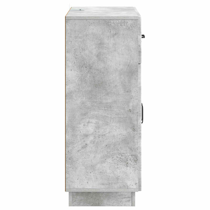 Bufet cu sertar Gri Beton 66 x 34,5 x 87 cm Lemn prelucrat - WALTI WALTI