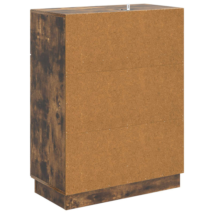 Bufet cu sertar Stejar fumuriu 66 x 34,5 x 87 cm Lemn prelucrat - WALTI WALTI