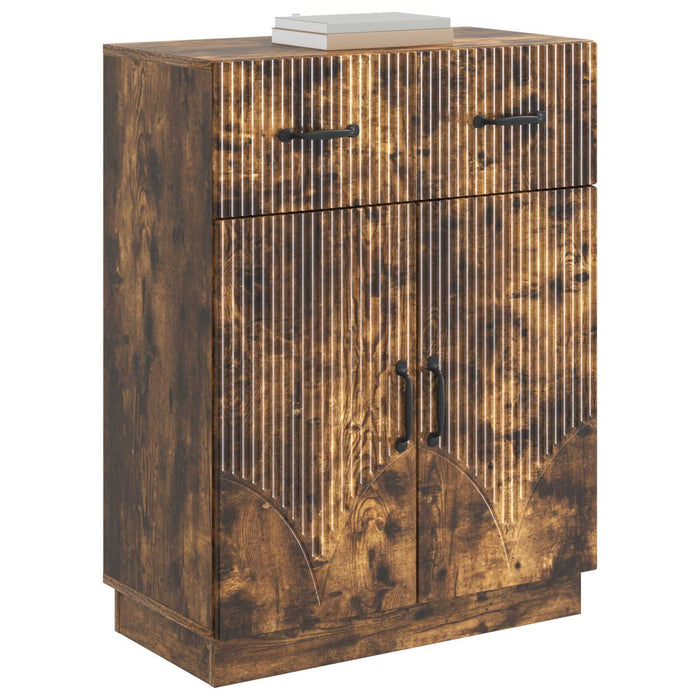 Bufet cu sertar Stejar fumuriu 66 x 34,5 x 87 cm Lemn prelucrat - WALTI WALTI