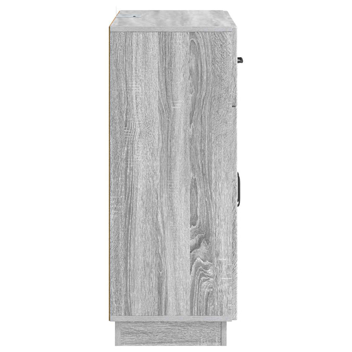 Bufet cu sertar Sonoma gri 66 x 34,5 x 87 cm Lemn prelucrat - WALTI WALTI