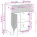 Bufet cu sertar Lemn vechi 66 x 34,5 x 87 cm Lemn prelucrat - WALTI WALTI