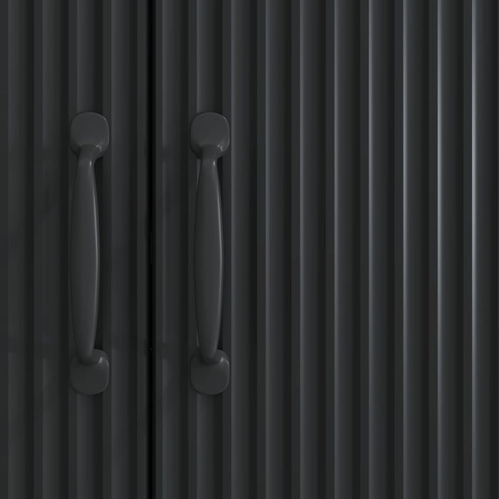 Bufet Negru 89 x 34,5 x 77 cm Lemn prelucrat - WALTI WALTI