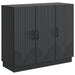 Bufet Negru 89 x 34,5 x 77 cm Lemn prelucrat - WALTI WALTI