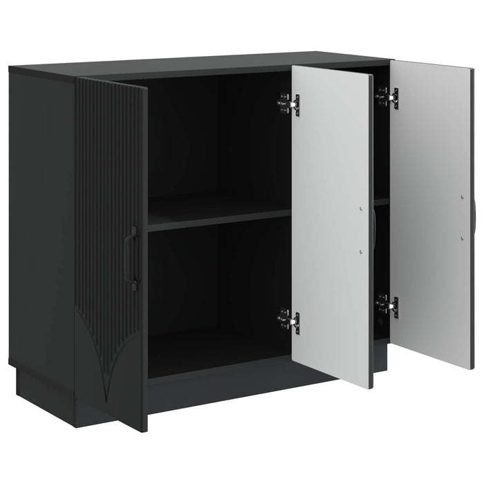 Bufet Negru 89 x 34,5 x 77 cm Lemn prelucrat - WALTI WALTI