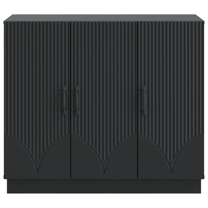 Bufet Negru 89 x 34,5 x 77 cm Lemn prelucrat - WALTI WALTI