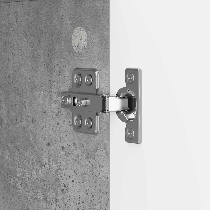 Bufet Gri Beton 89 x 34,5 x 77 cm Lemn prelucrat - WALTI WALTI