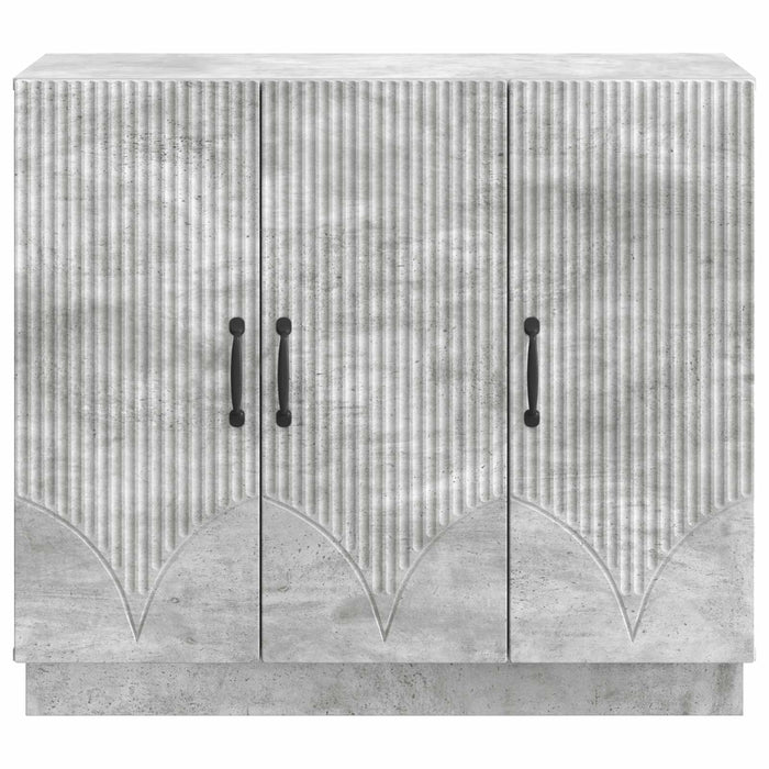 Bufet Gri Beton 89 x 34,5 x 77 cm Lemn prelucrat - WALTI WALTI