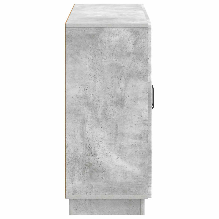 Bufet Gri Beton 89 x 34,5 x 77 cm Lemn prelucrat - WALTI WALTI