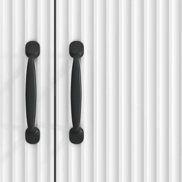 Bufet Alb foarte lucios 89 x 34,5 x 77 cm Lemn prelucrat - WALTI WALTI