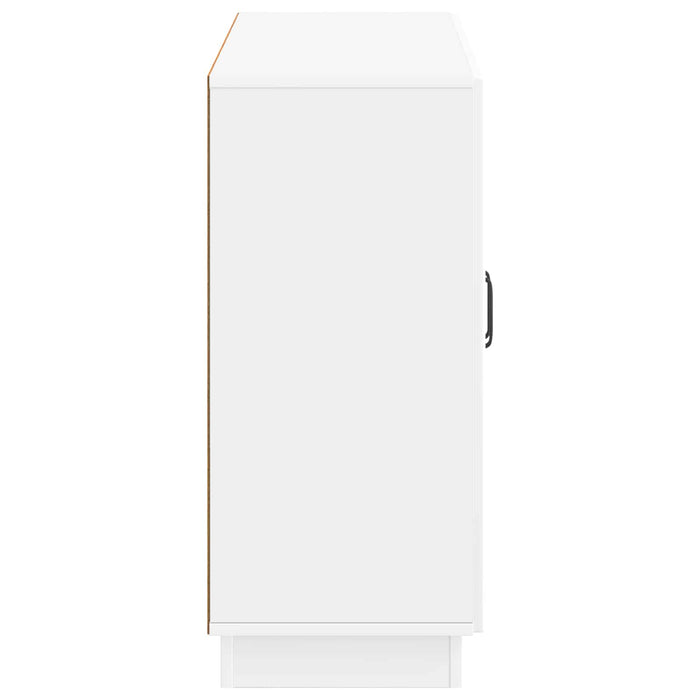 Bufet Alb foarte lucios 89 x 34,5 x 77 cm Lemn prelucrat - WALTI WALTI