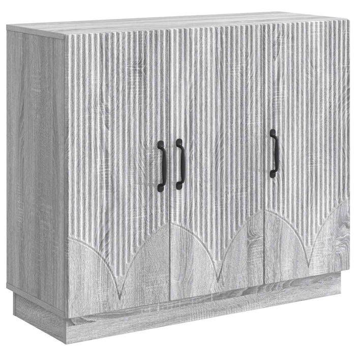 Bufet Sonoma gri 89 x 34,5 x 77 cm Lemn prelucrat - WALTI WALTI