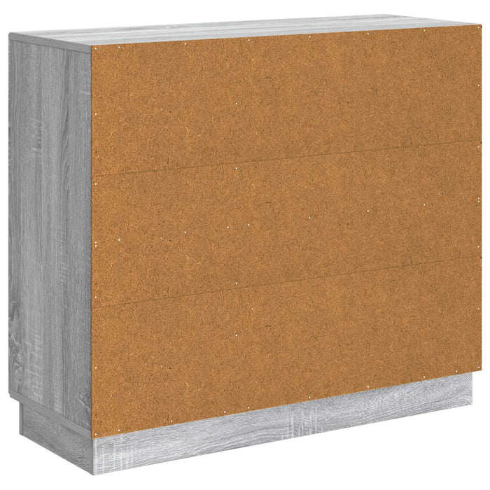 Bufet Sonoma gri 89 x 34,5 x 77 cm Lemn prelucrat - WALTI WALTI