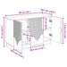 Bufet cu sertar Alb 89 x 34,5 x 57 cm Lemn prelucrat - WALTI WALTI
