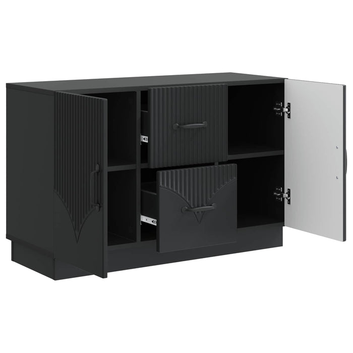 Bufet cu sertar Negru 89 x 34,5 x 57 cm Lemn prelucrat - WALTI WALTI