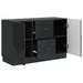 Bufet cu sertar Negru 89 x 34,5 x 57 cm Lemn prelucrat - WALTI WALTI