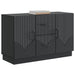 Bufet cu sertar Negru 89 x 34,5 x 57 cm Lemn prelucrat - WALTI WALTI