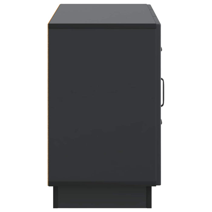 Bufet cu sertar Negru 89 x 34,5 x 57 cm Lemn prelucrat - WALTI WALTI
