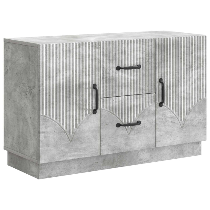 Bufet cu sertar Gri Beton 89 x 34,5 x 57 cm Lemn prelucrat - WALTI WALTI