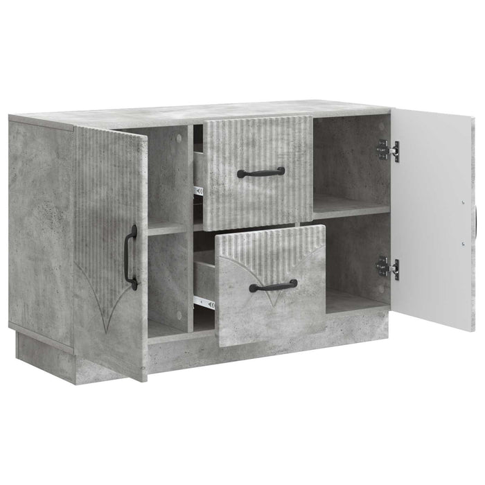 Bufet cu sertar Gri Beton 89 x 34,5 x 57 cm Lemn prelucrat - WALTI WALTI