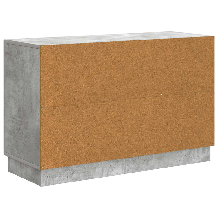 Bufet cu sertar Gri Beton 89 x 34,5 x 57 cm Lemn prelucrat - WALTI WALTI