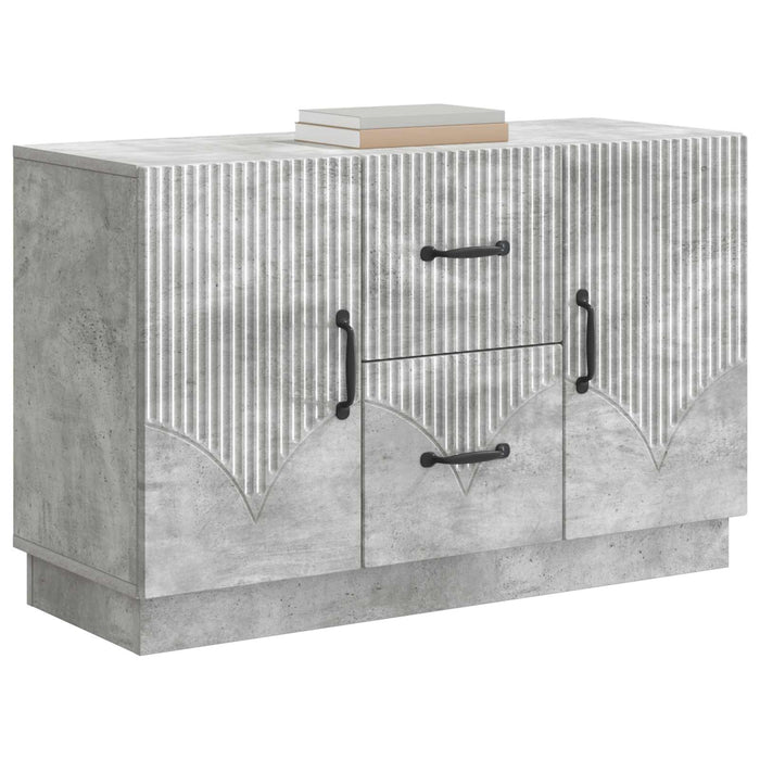 Bufet cu sertar Gri Beton 89 x 34,5 x 57 cm Lemn prelucrat - WALTI WALTI
