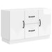 Bufet Alb foarte lucios 89 x 34,5 x 57 cm Lemn prelucrat - WALTI WALTI