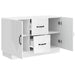 Bufet Alb foarte lucios 89 x 34,5 x 57 cm Lemn prelucrat - WALTI WALTI