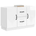 Bufet Alb foarte lucios 89 x 34,5 x 57 cm Lemn prelucrat - WALTI WALTI