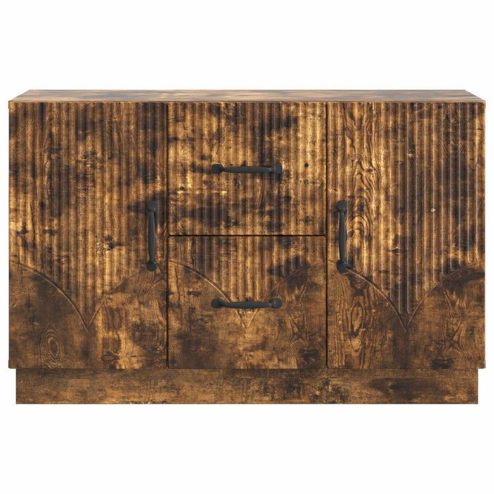 Bufet cu sertar Stejar fumuriu 89 x 34,5 x 57 cm Lemn prelucrat - WALTI WALTI