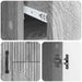 Bufet cu sertar Sonoma gri 89 x 34,5 x 57 cm Lemn prelucrat - WALTI WALTI