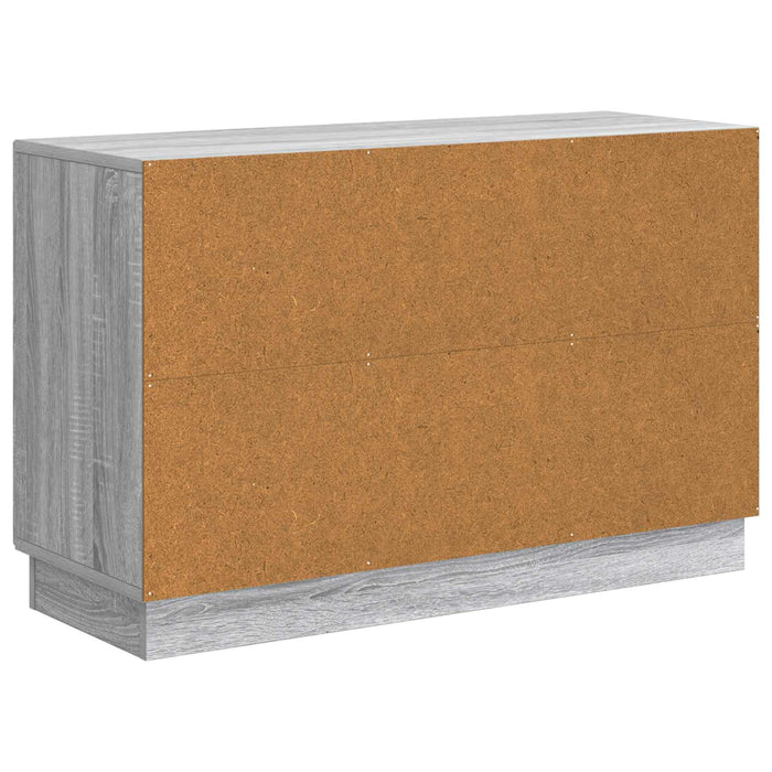 Bufet cu sertar Sonoma gri 89 x 34,5 x 57 cm Lemn prelucrat - WALTI WALTI