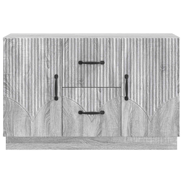 Bufet cu sertar Sonoma gri 89 x 34,5 x 57 cm Lemn prelucrat - WALTI WALTI