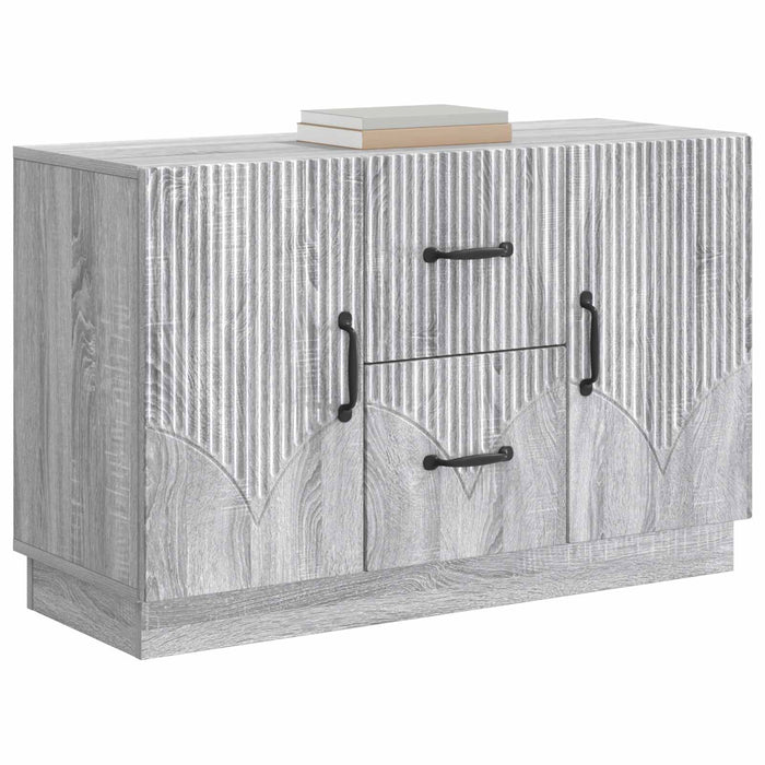 Bufet cu sertar Sonoma gri 89 x 34,5 x 57 cm Lemn prelucrat - WALTI WALTI